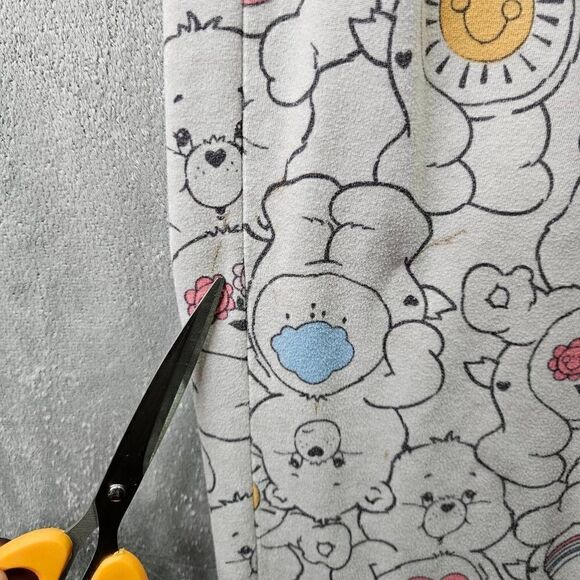 Care Bears Pants Womens Sz Medium White Pajamas Drawstring Elastic Sleepwear - Picture 3 of 10